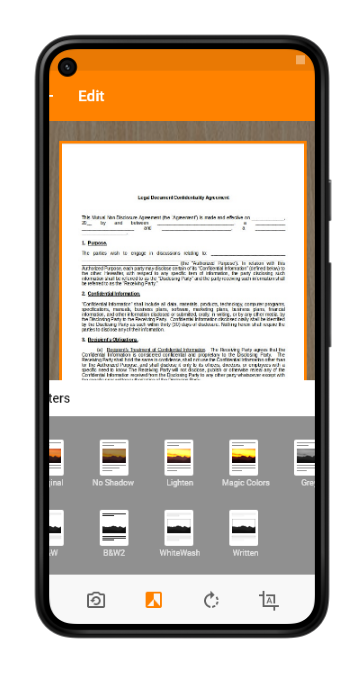 Protect & Secure Documents Easily and With One Click. Only On NetraScan. PDF Scanner. Available on Android and IOS